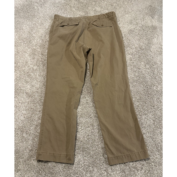 Cremieux Men’s Chino Pants Khaki 38x30 Straight Fit 100% Cotton Casual Beige - Picture 9 of 9